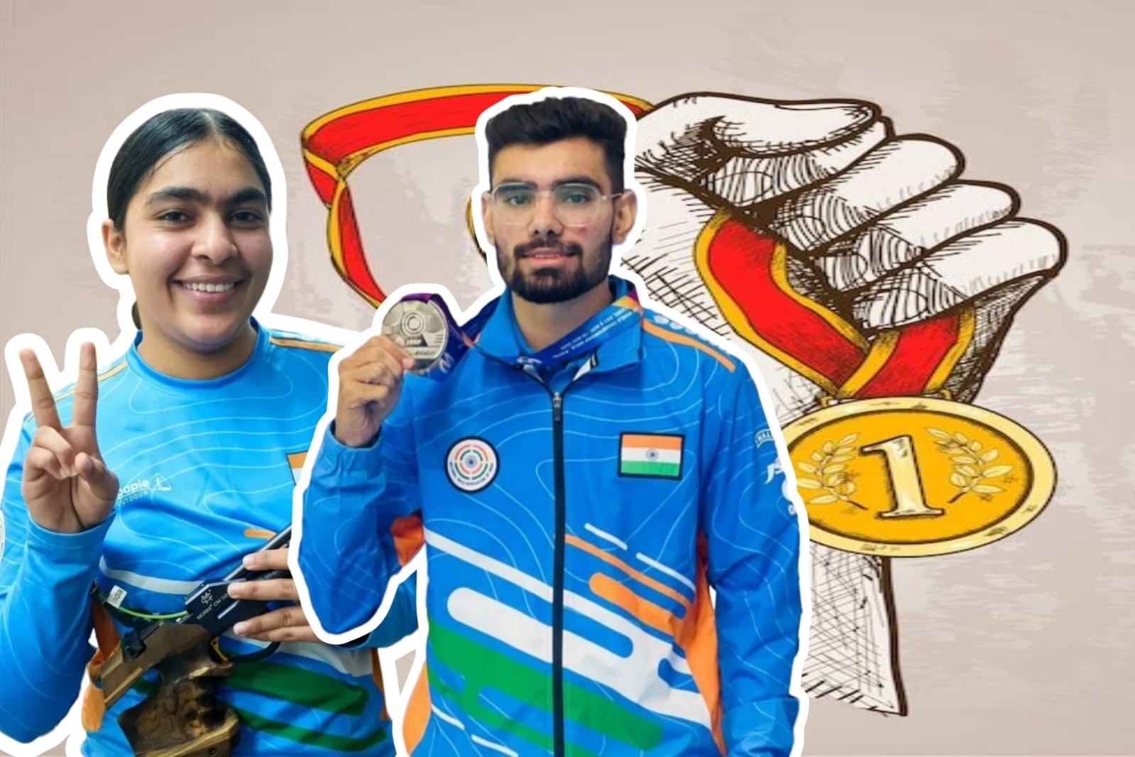Asian Games 2026: Suruchi Singh, Kamaljeet Set Asian Record To Win Mixed 10m Air Pistol Gold