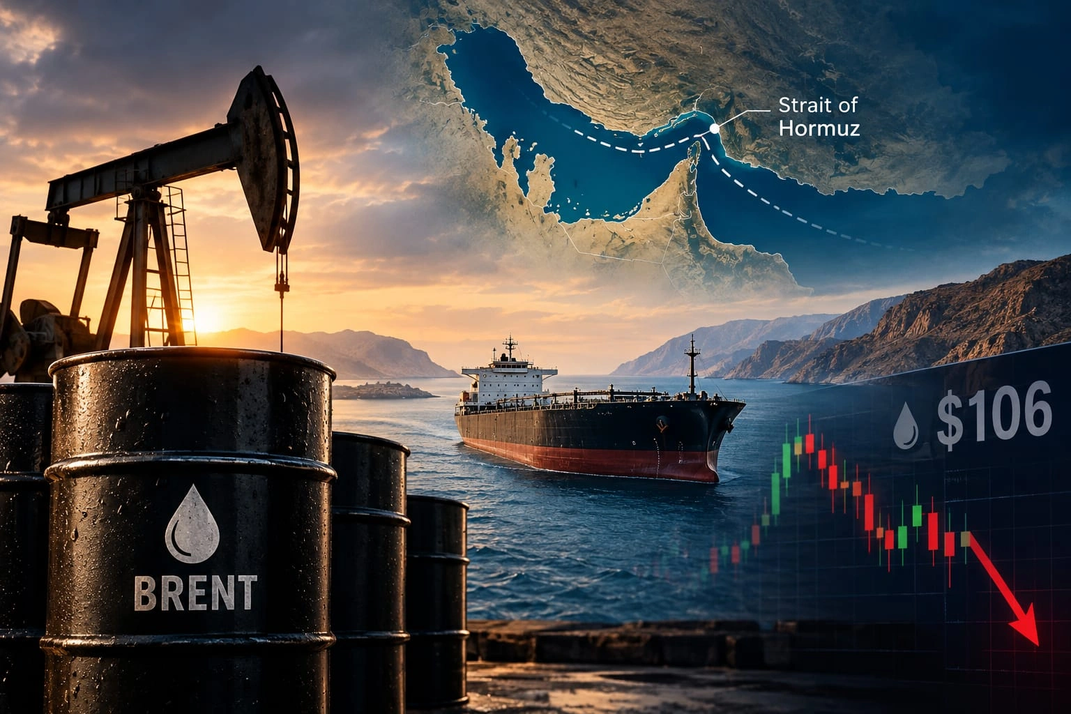 Oil Prices Fall As US-Iran Talks Raise Hopes Of Strait Of Hormuz Reopening