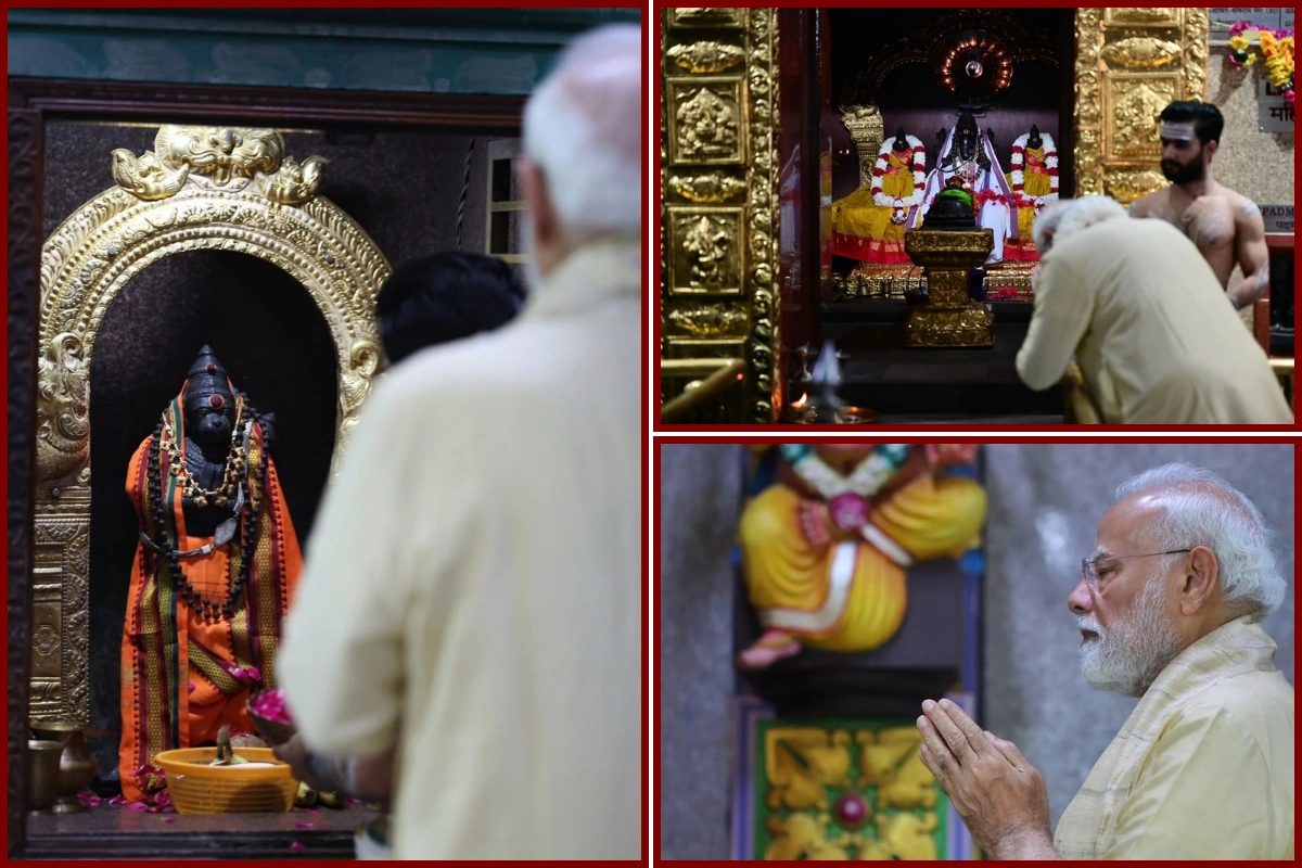 PM Modi Prays At Delhi’s Vinayak Mandir As He Completes 25 Years In Public Office