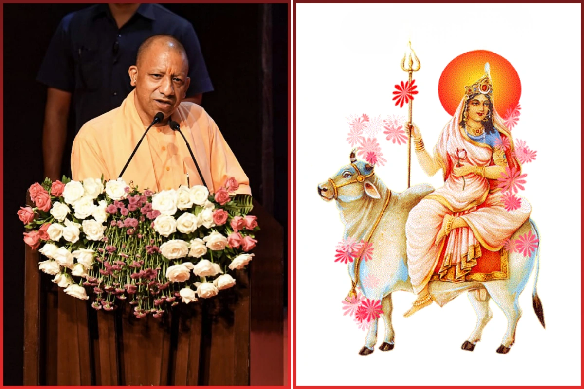 CM Yogi Greets People On First Day Of Navratri; Prays For Happiness In Every Home