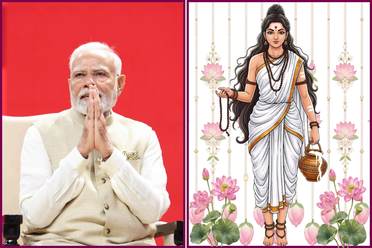 PM Modi Offers Prayers To Maa Brahmacharini On Second Day Of Navratri; Seeks Courage & Self-Control