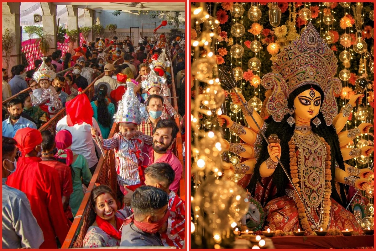 Devotees Flock To Temples On Day 2 Of Navratri To Worship Goddess Brahmacharini