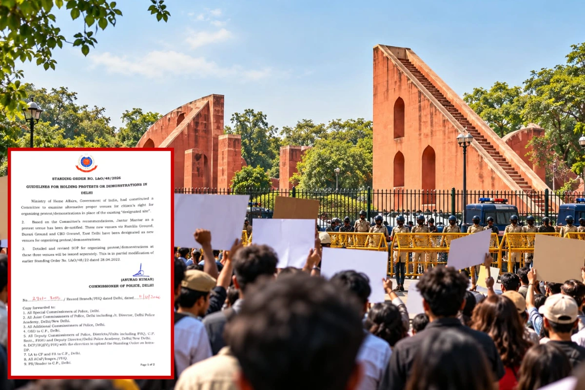 Jantar Mantar No Longer Official Protest Venue; Delhi Police Issues New Guidelines