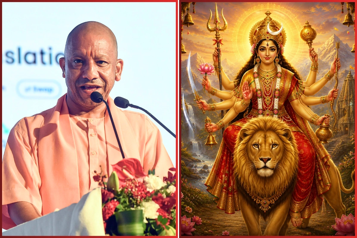 Navratri Day 3: CM Yogi Seeks Maa Chandraghanta’s Blessings For Devotees