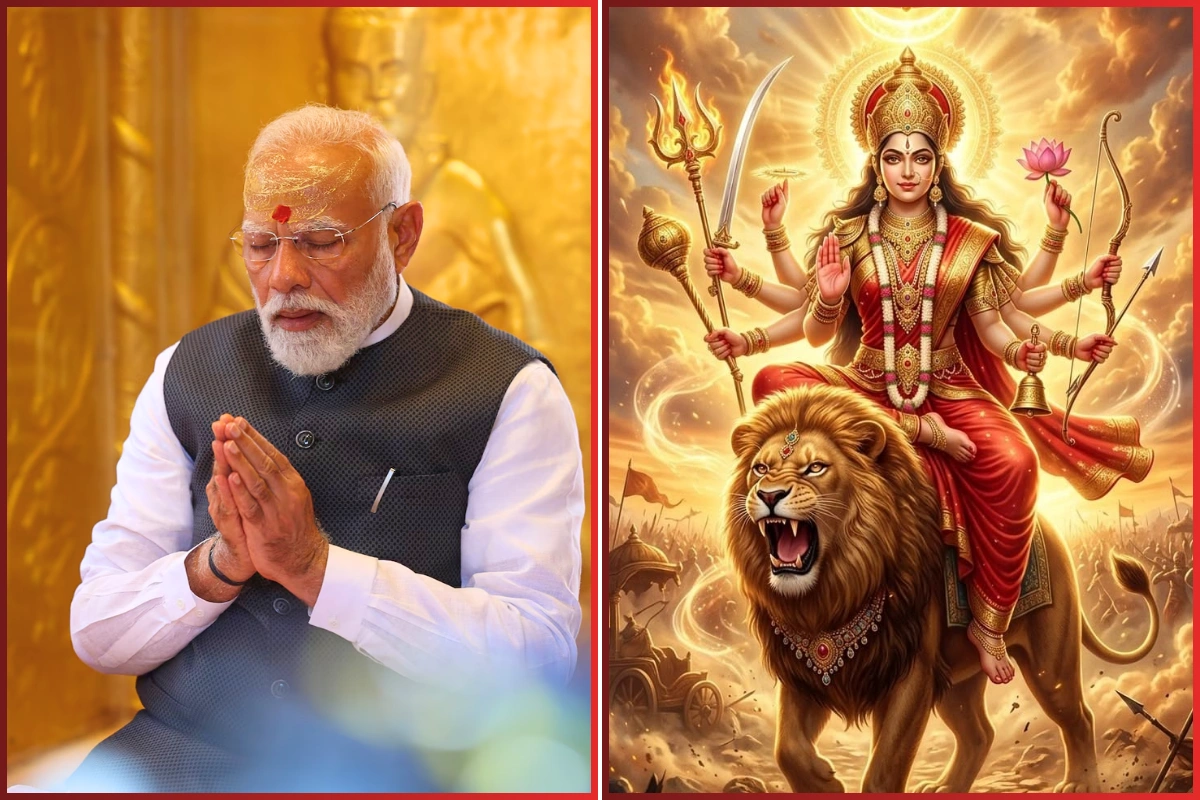 PM Modi Offers Salutations To Maa Chandraghanta On Navratri Day 3
