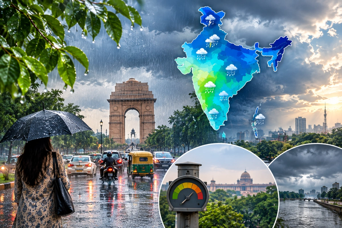 Delhi Records Highest October Rainfall Since 2022 As Rains Bring Relief From Heat