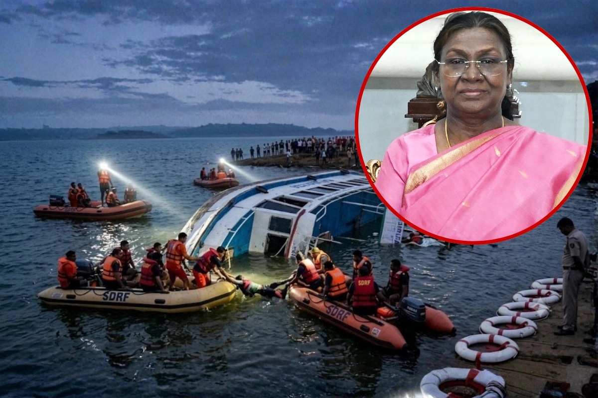 President Murmu Expresses Grief After Boat Capsizes In Bihar’s Vaishali, Killing 11