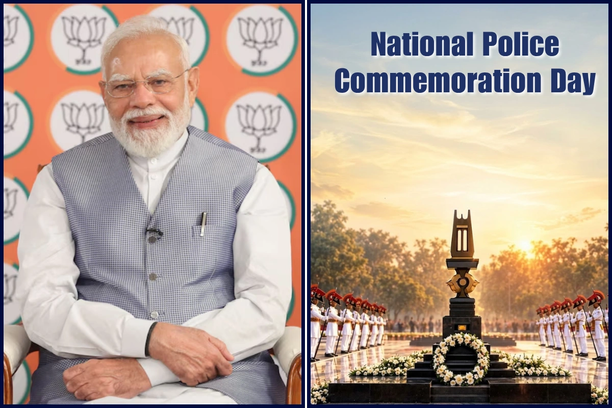 PM Modi Pays Tribute To Police Personnel On Police Commemoration Day
