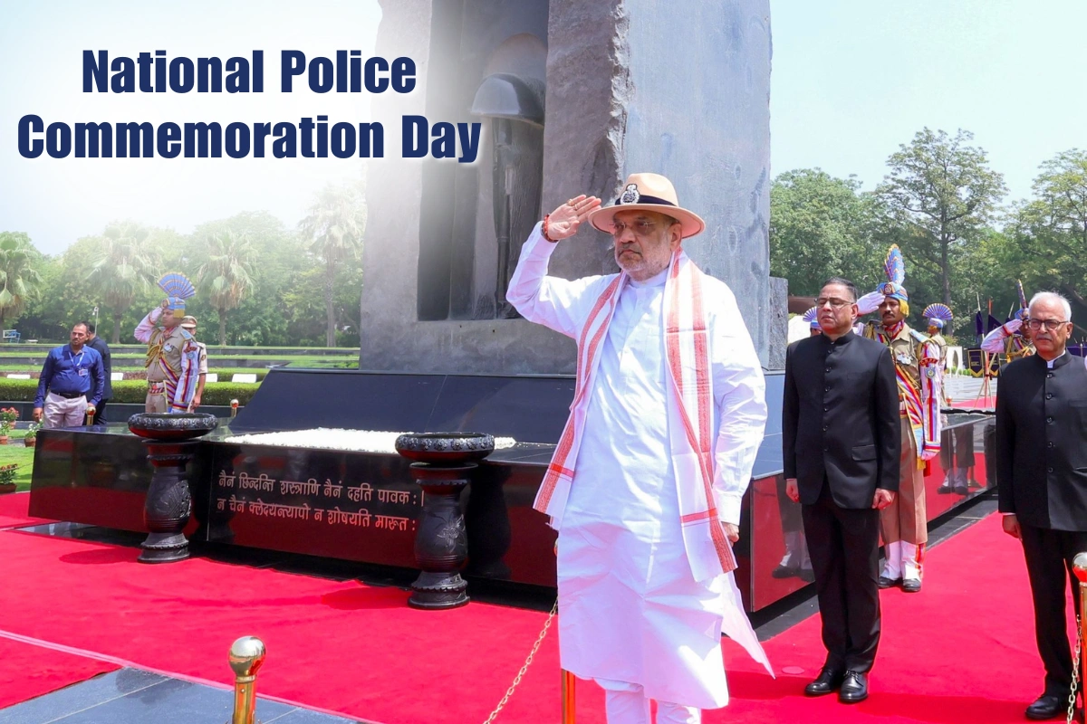 Amit Shah Pays Tribute To Police Martyrs; Flags Off Motorcycle Rally On Police Commemoration Day
