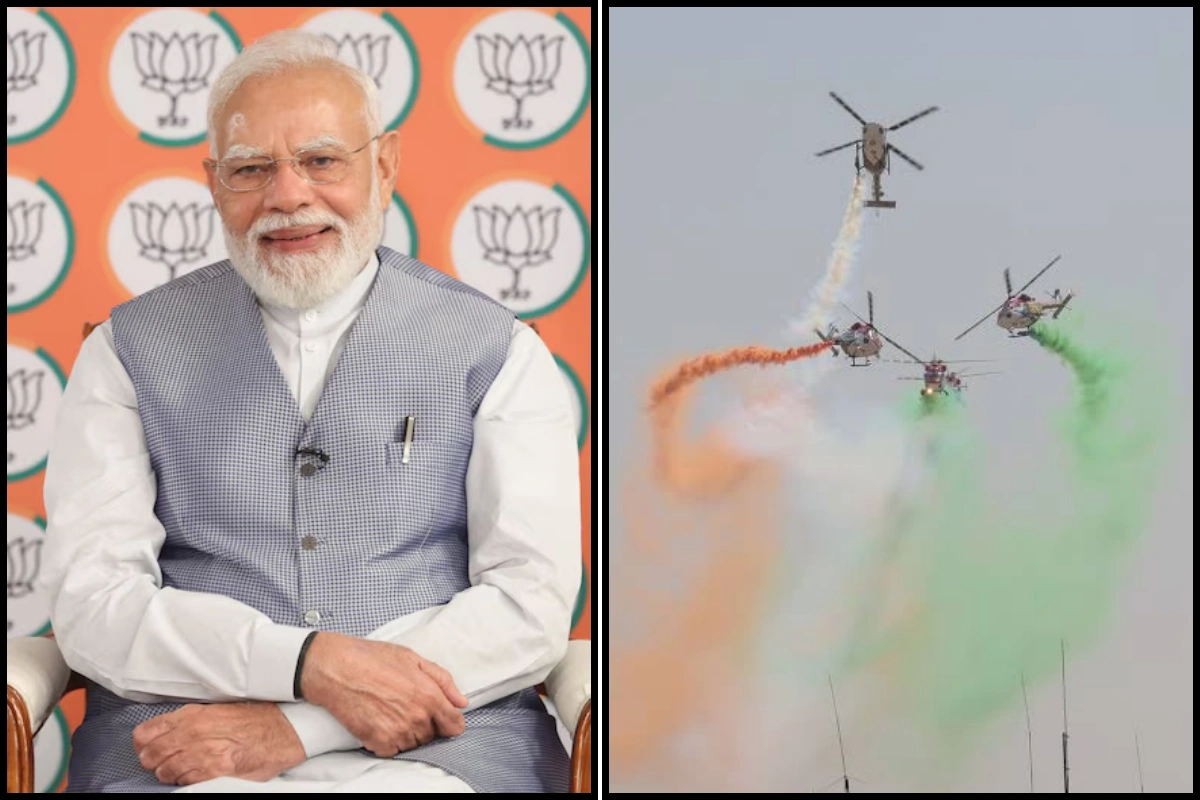 PM Modi Arrives in Varanasi For Air Force Day Show With Rajnath Singh