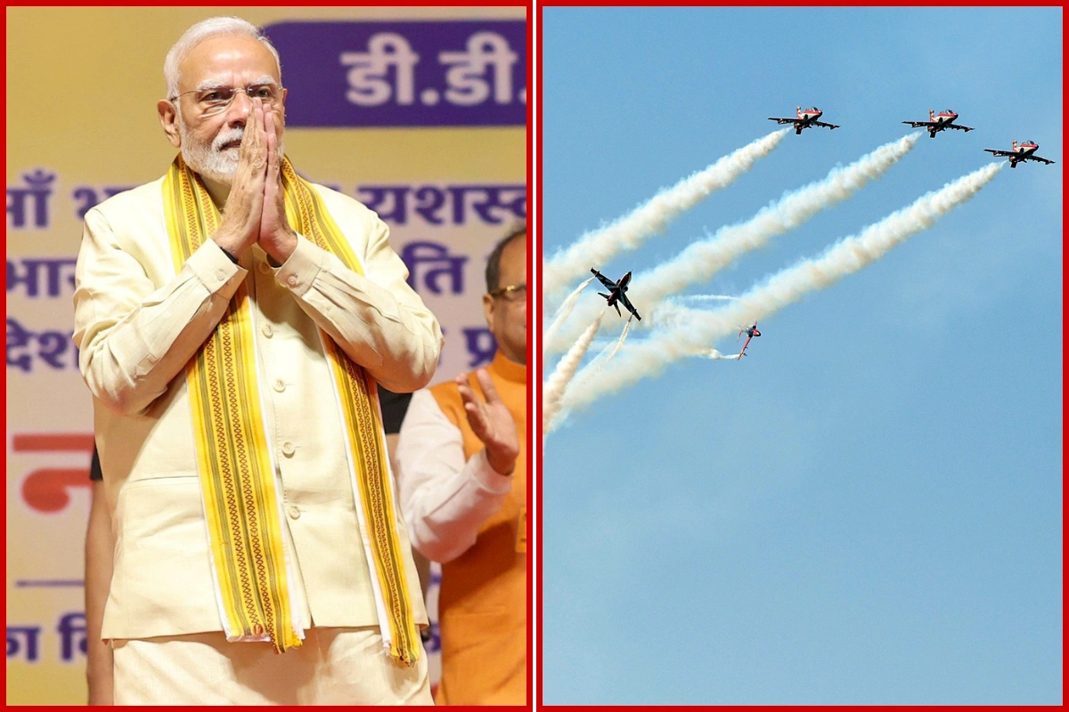 PM Modi Witnesses IAF’s ‘Wings Over Ganges’ Air Show In Varanasi