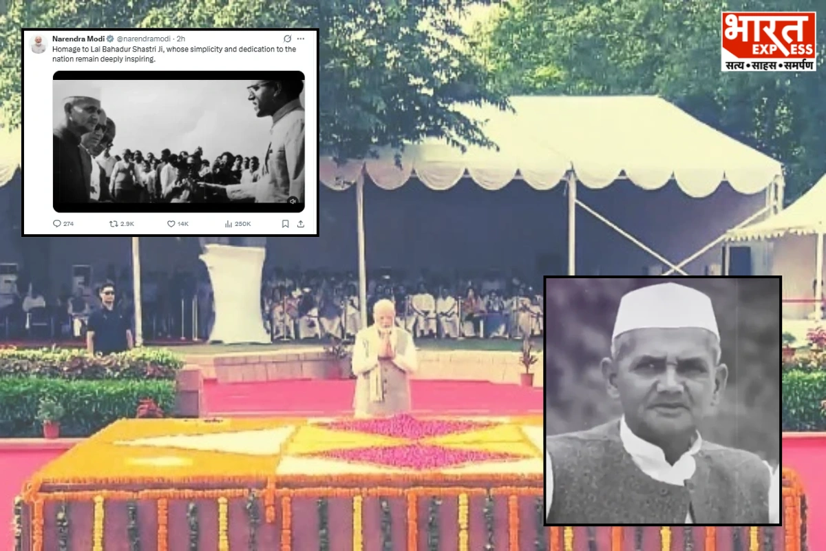 PM Modi Pays Tribute To Lal Bahadur Shastri; Recalls ‘Jai Jawan, Jai Kisan’ Legacy