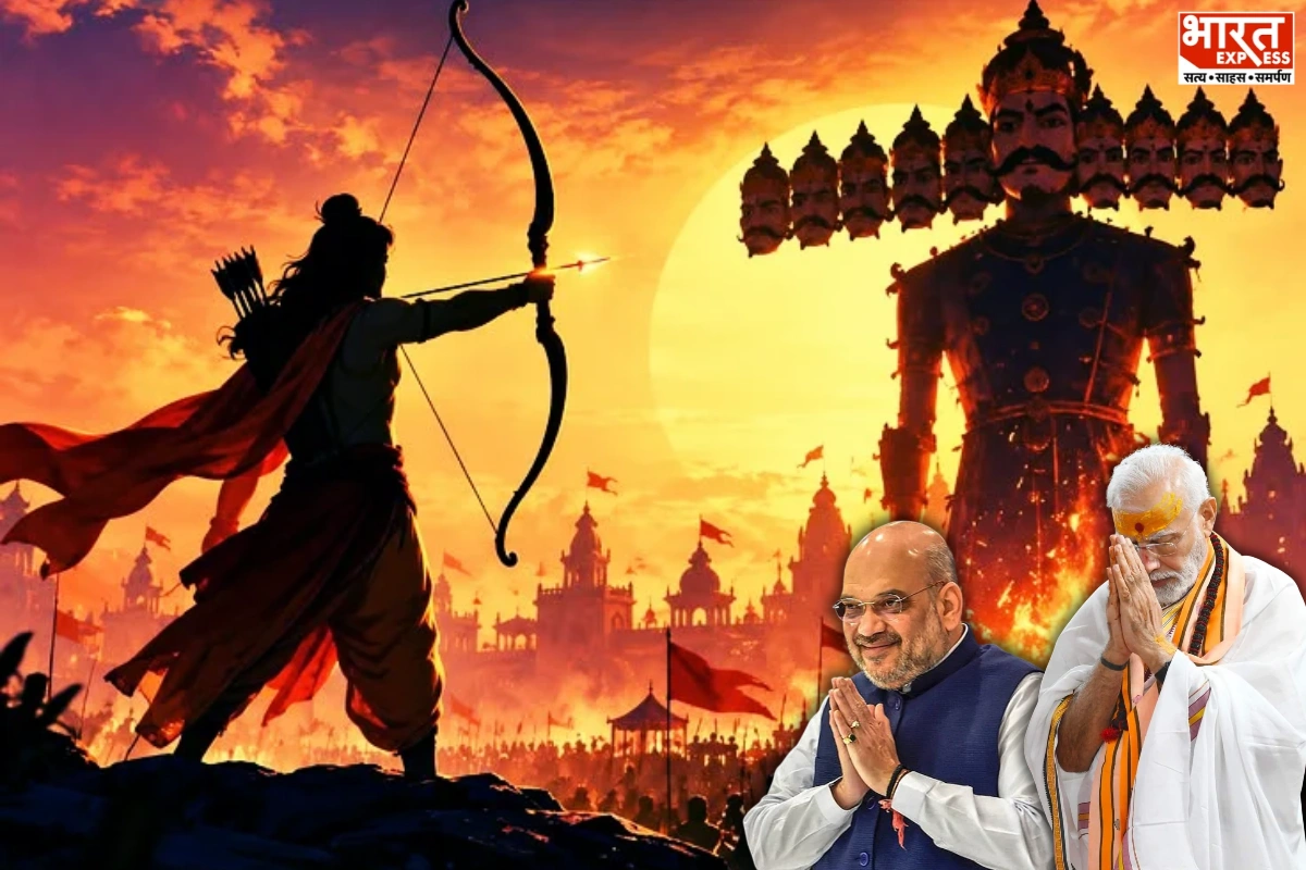 PM Modi, HM Amit Shah Extend Vijayadashami Greetings; Wish Happiness & Prosperity