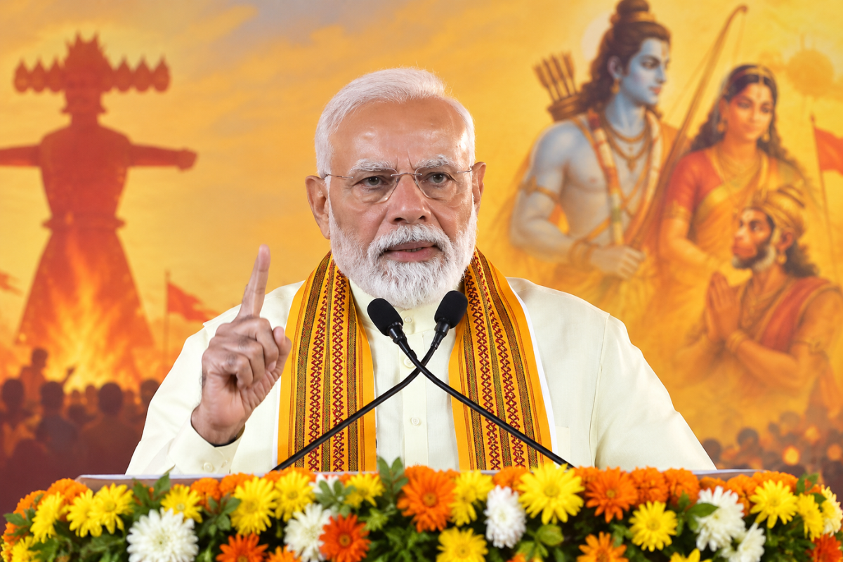 Vijayadashami: PM Modi Stresses Collective Resolve To Safeguard India’s Unity And Heritage