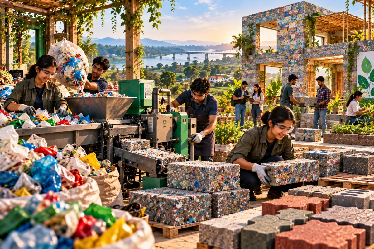 Non-Recyclable Plastic Recycling: Gen-Z’s Green Brick Revolution