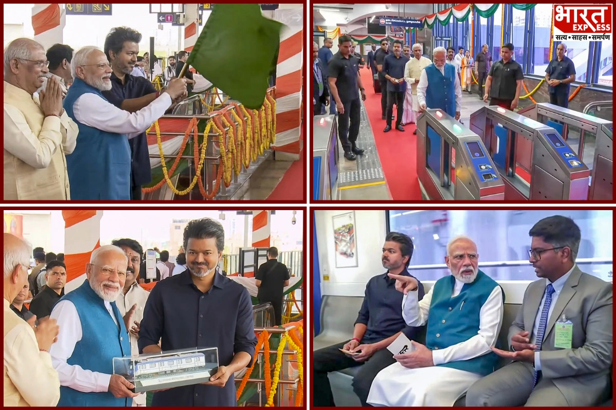 Chennai Metro Phase 2 Takes Off As PM Modi And CM Vijay Launch First Train
