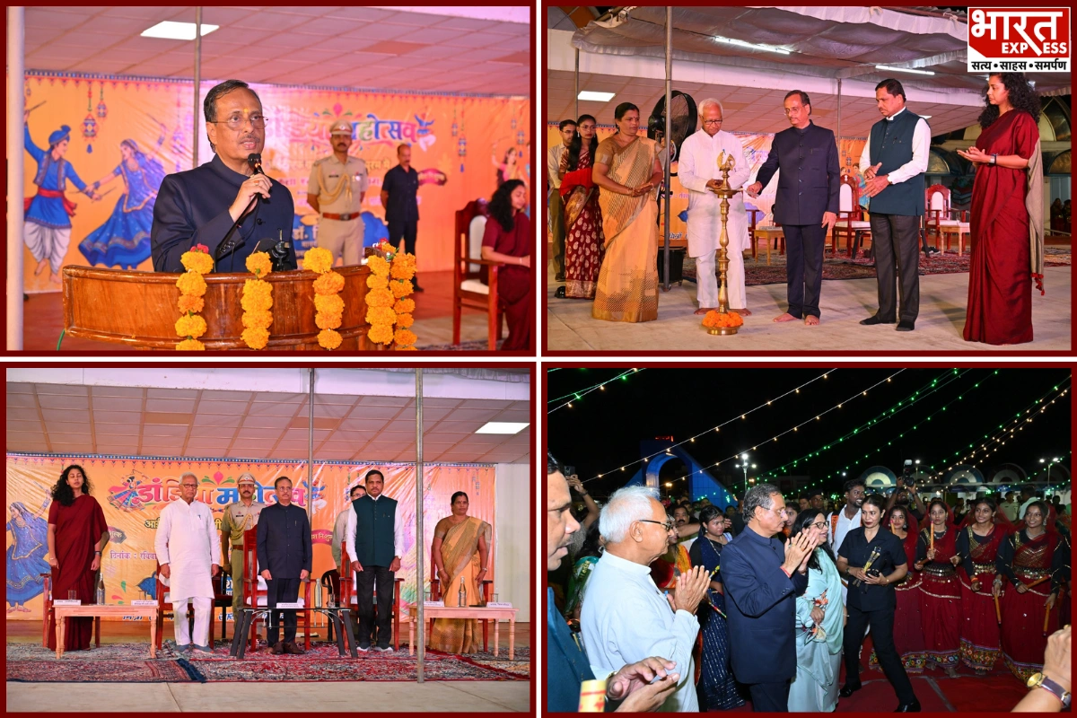 Lieutenant Governor Dr Dinesh Sharma Attends First-Ever Dandiya Mahotsav In Sri Vijaya Puram During Navratri