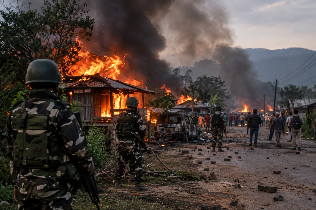 Manipur Violence: One Killed In Thoubal Clashes, Over 25 Houses Burnt In Kamjong