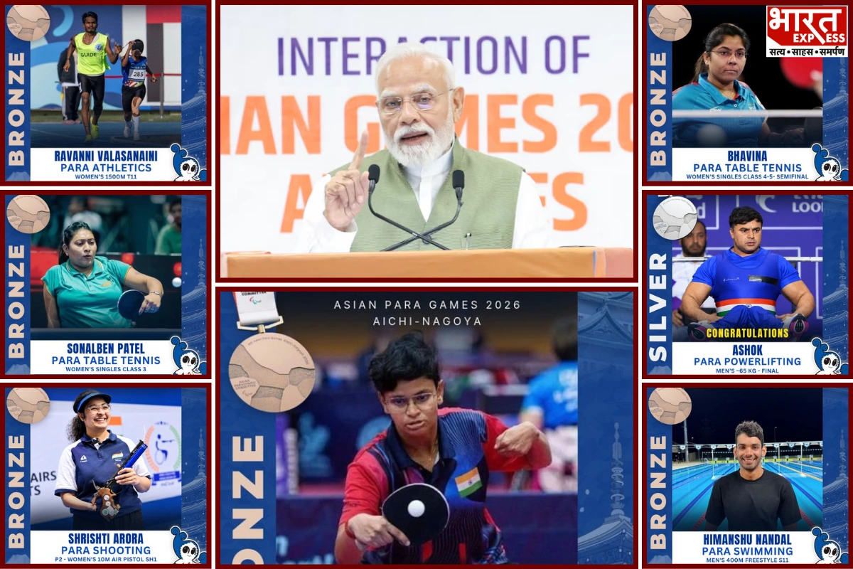 Asian Para Games: PM Modi Hails Baby Sahana’s Historic Medal, Praises Indian Para-Athletes