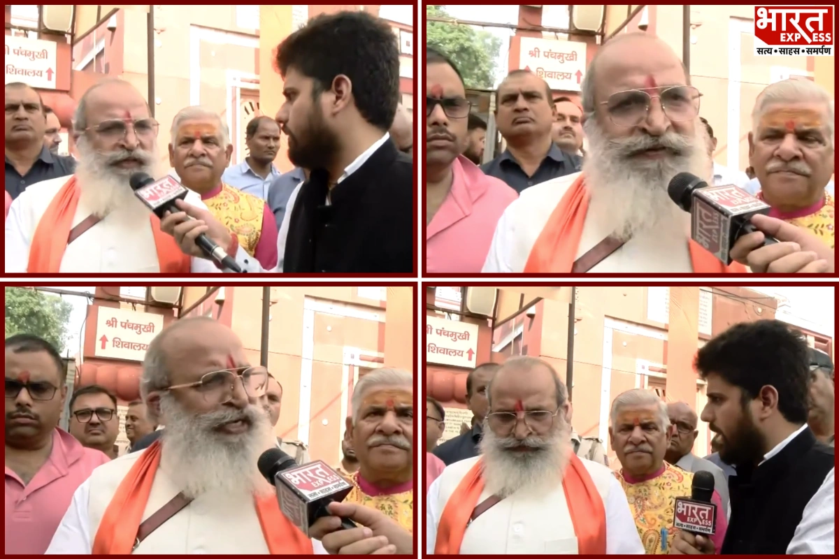Jai Bhagwan Goyal, Saints Lead Protest March From Delhi’s Birla Mandir In Support Of Gyanesh Kumar