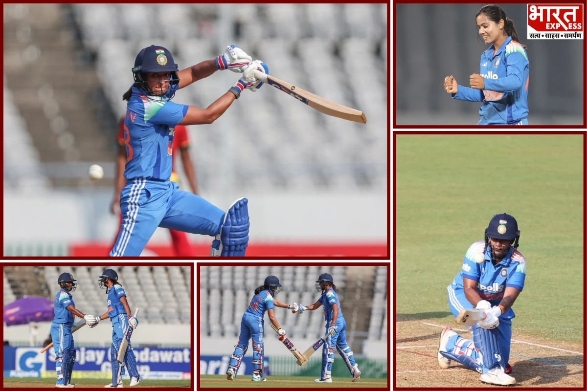 Harmanpreet, Deepti Shine As India Beat Zimbabwe By 121 Runs To Clinch ODI Series