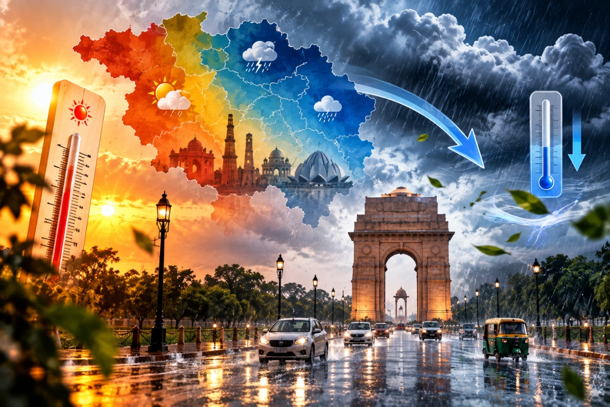 Delhi-NCR Weather: Rain, Strong Winds And Cooler Days Ahead, IMD Forecasts