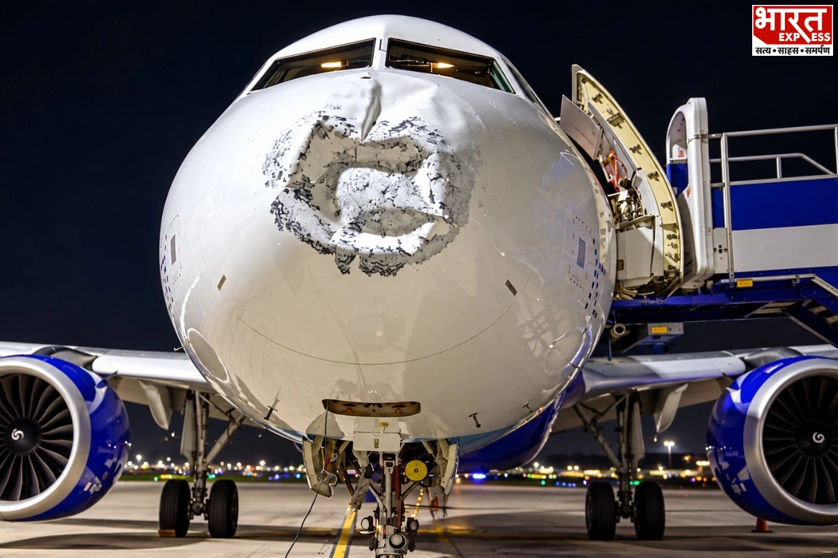 Lightning Damages IndiGo Aircraft Nose During Patna-Lucknow Flight