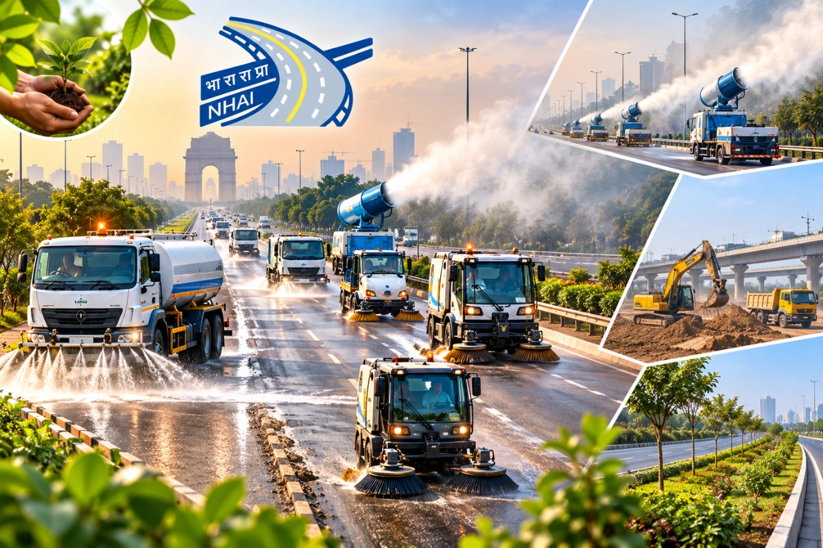 NHAI Deploys 60 Water Sprinklers, 14 Anti-Smog Guns To Curb Delhi-NCR Pollution