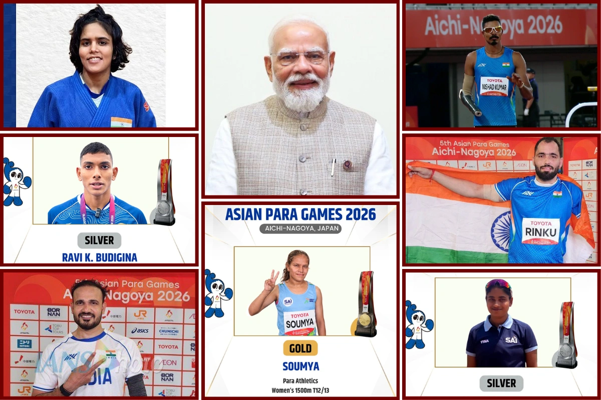 Asian Para Games 2026: PM Modi Congratulates Seven Indian Athletes On Gold, Silver Medals