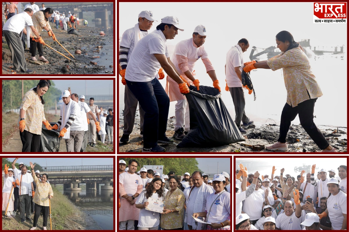 Chalo Yamuna Campaign: Thousands Join Clean-Up Drive At 70 Locations As CM Rekha Gupta Urges Public Action