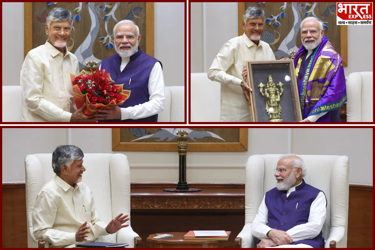 Chandrababu Naidu Meets PM Modi; Seeks Support For Andhra’s Key Development Projects