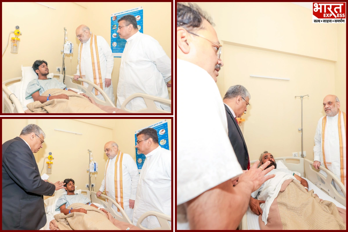 Kolkata Durga Puja Stampede: Amit Shah Visits Hospital, Meets Injured Devotees