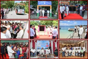 LG Dr Dinesh Sharma Reviews Development Projects During Swaraj Dweep Visit