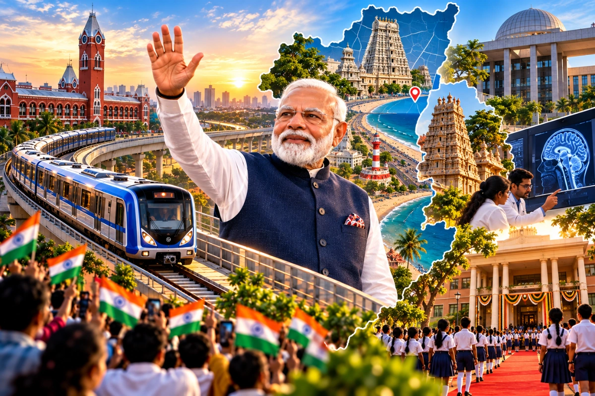 PM Modi In Chennai Today: New Metro Corridor, IIT Madras Events And School Jubilee On Agenda
