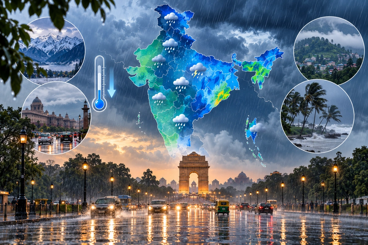 Delhi-NCR Weather: Overnight Rain Brings Cooler Mornings, Evenings
