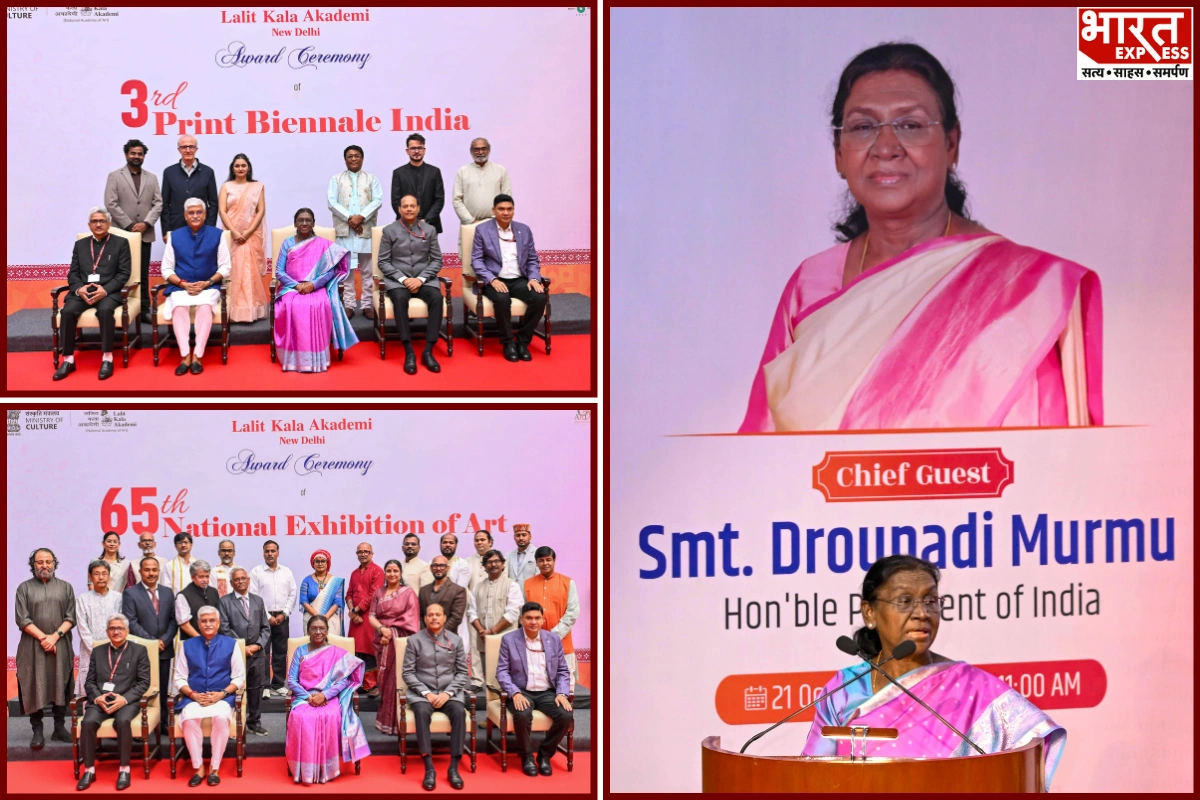 President Murmu Honours Artists At 65th National Exhibition Of Art In New Delhi