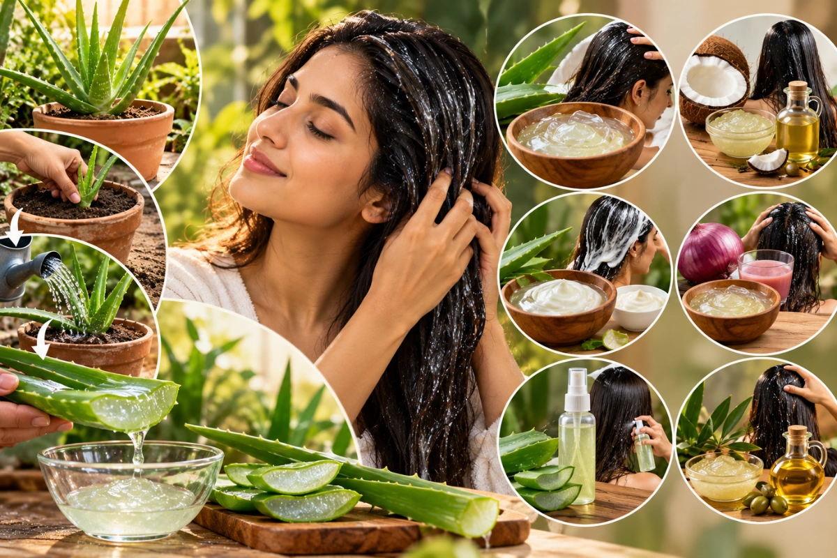 Got An Aloe Vera Plant? Turn Its Fresh Gel Into These 6 Hair Masks