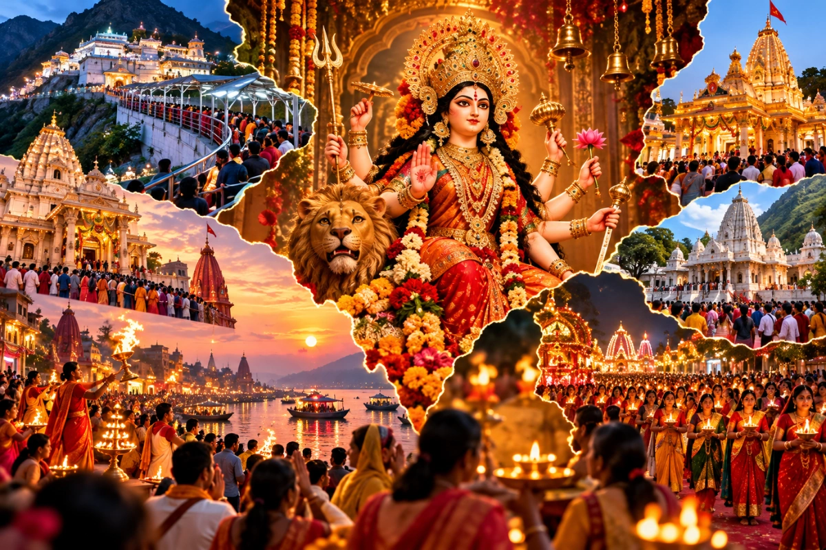 Sharadiya Navratri 2026: Temples Across India Witness Huge Crowds On Day 1
