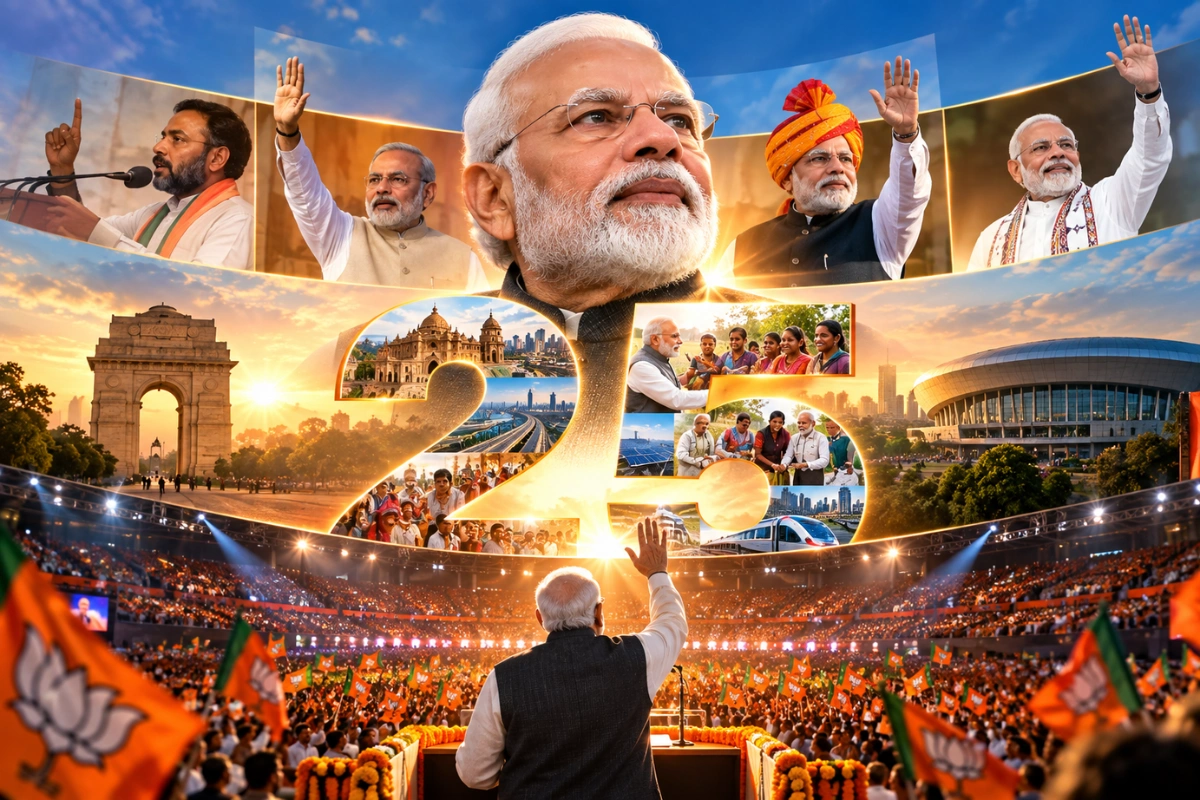 BJP Plans Major Delhi Programme To Mark PM Modi’s 25 Years In Public Life