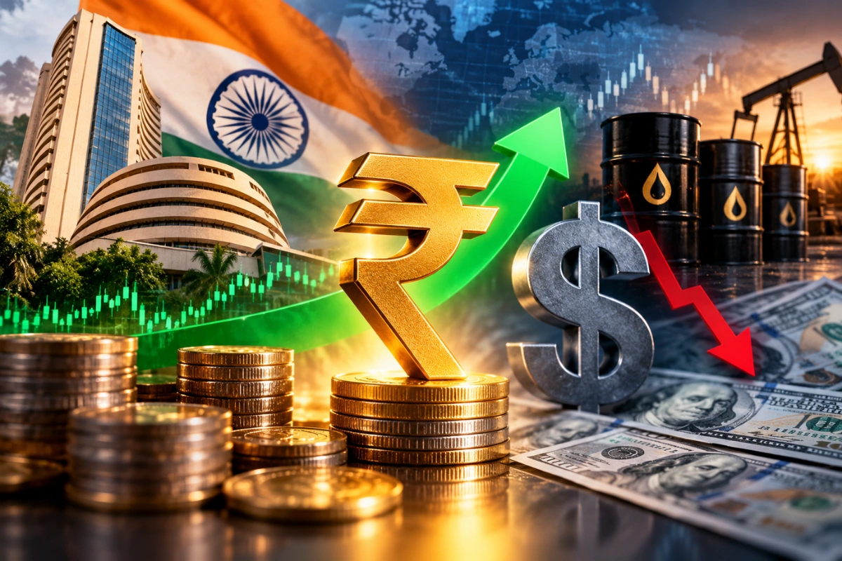 Rupee Rises 23 Paise To 96.65 Against US Dollar As Crude Prices Ease
