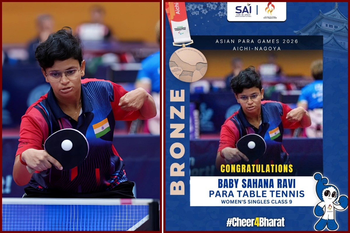 Asian Para Games 2026: Baby Sahana Ravi Wins Historic Bronze, Makes India’s Standing Category Debut