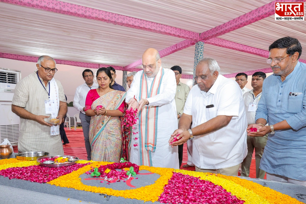 Amit Shah Initiates 81-Foot Shiva Statue Project In Gujarat During Navratri
