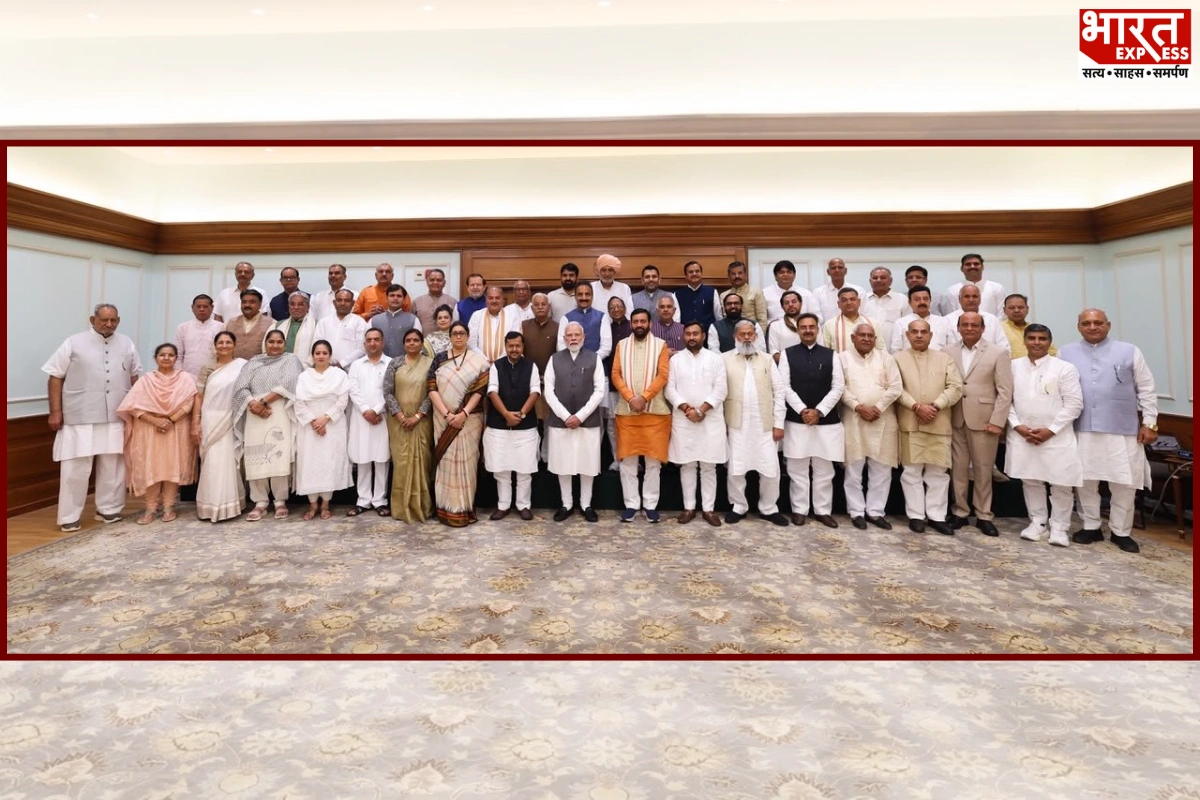 PM Modi Meets Haryana BJP Legislators, Stresses Public Service And Welfare