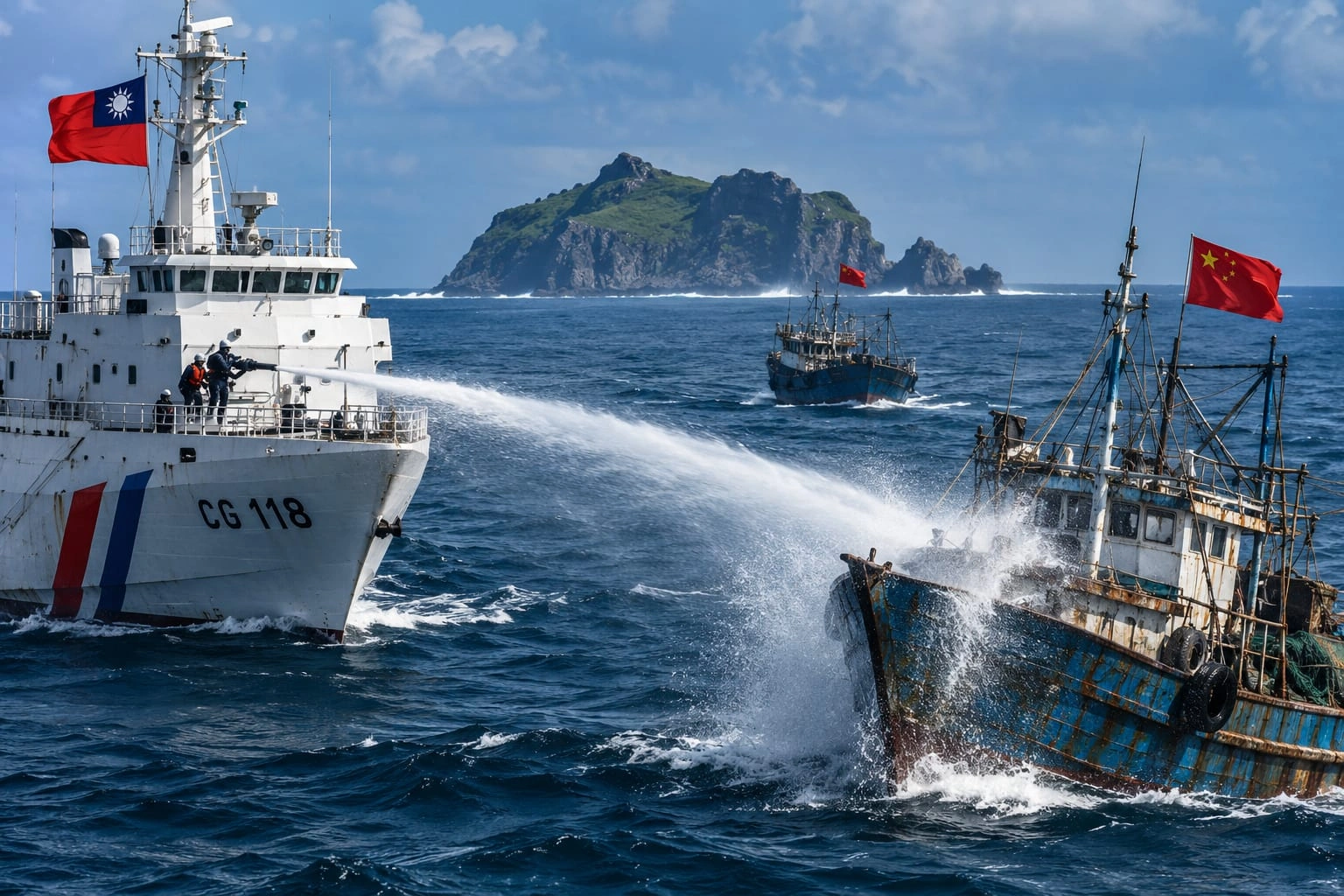 Taiwan Expels Chinese Fishing Boats From Restricted Waters