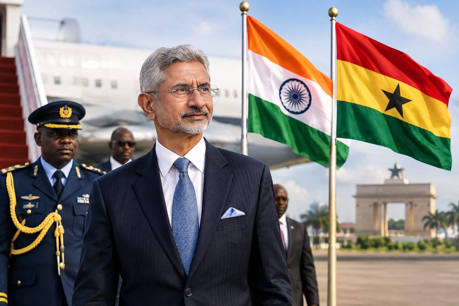 EAM Jaishankar Arrives In Ghana To Strengthen Bilateral Ties