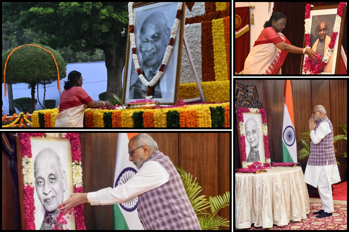President Murmu, Vice-President Radhakrishnan Pay Tribute To Sardar Patel On 151st Birth Anniversary