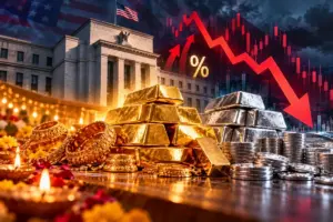 Gold, Silver Prices Fall Up To 2% As Fed Signals Higher Interest Rates For Longer