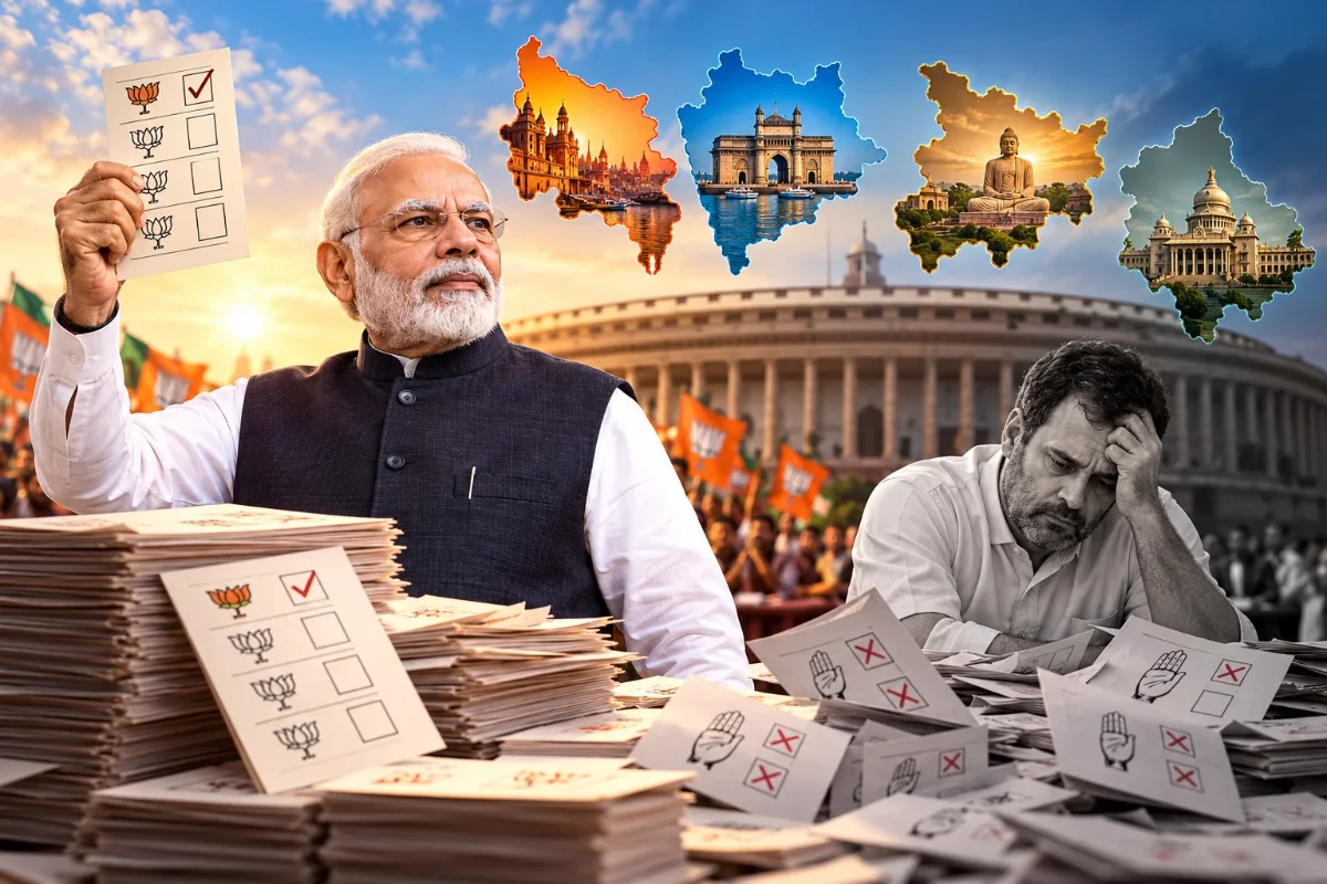PM Modi Targets Congress Over Poor Showing In Four-State Legislative Council Polls