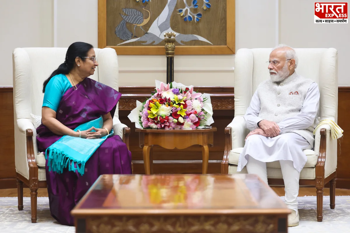 Karnataka Governor Sudha Yadav Meets PM Modi After Taking Office