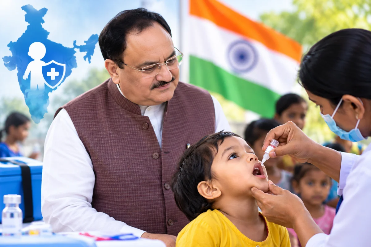 India’s Polio-Free Status Highlights Commitment To Immunisation, Says JP Nadda